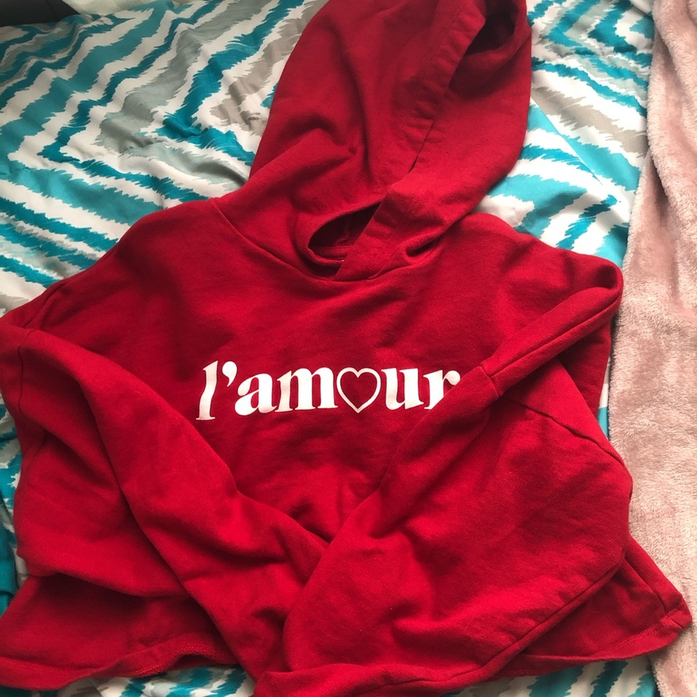 Cropped Red Hoodie